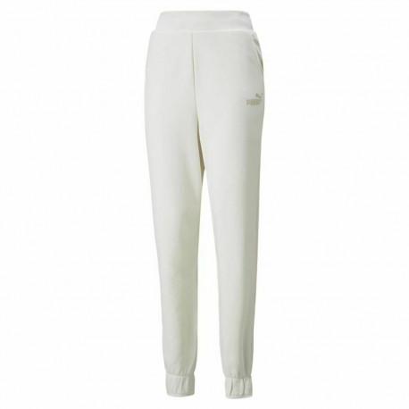 Long Sports Trousers Puma Embroidery High Moutain White Lady - S