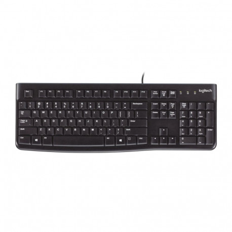 Keyboard Logitech K120 Black Spanish Qwerty Qwerty UK