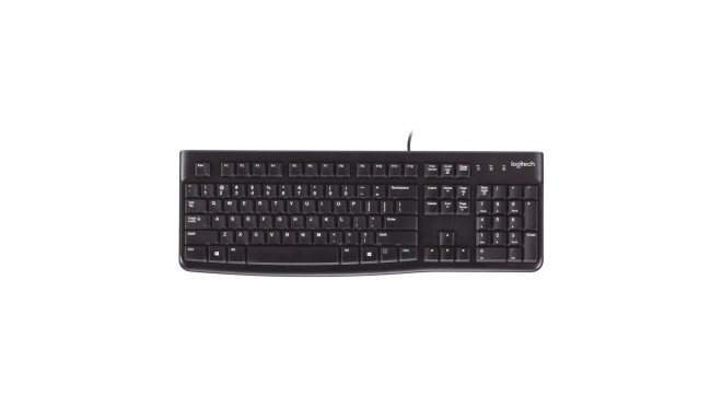Keyboard Logitech K120 Black Spanish Qwerty Qwerty UK