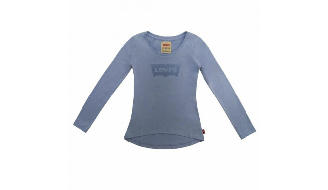 Children’s Long Sleeve T-shirt Levi's Fille Steel Blue - 10 Years