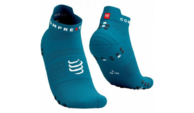 Īsās Sporta Zeķes  v4.0  Compressport Pro Racing Zils - 45-48