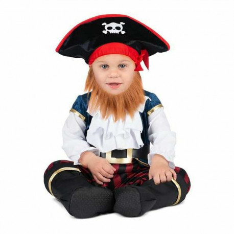 Costume for Babies My Other Me Pirate 4 Pieces Black - 24-36 Months