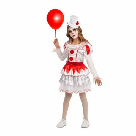 Costume for Children My Other Me Evil Female Clown 2 Pieces - 10-12 Years