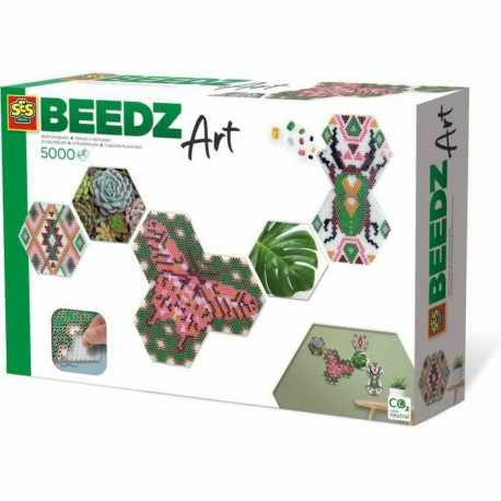 Mosaiik SES Creative Beedz Art - Hex tiles Botánica (FR)