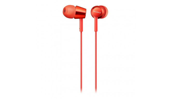 Kõrvaklapid Mikrofoniga Sony MDR-EX155AP Punane