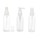 Travel Set Transparent White Plastic (36 Units)