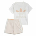 Laste Spordikostüüm Adidas Trifolio Valge - 12-18 kuud Laste Spordikostüüm Adidas Trifolio Valge - 12-18 kuud