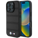 BMW BMHMP16L23PUSPK iPhone 16 Pro 6.3" black/black hardcase M Perforated And Stitched Line MagSafe