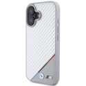 BMW BMHMP16S23PUDTS iPhone 16 6.1" gray/gray hardcase M Carbon Tricolor Line MagSafe