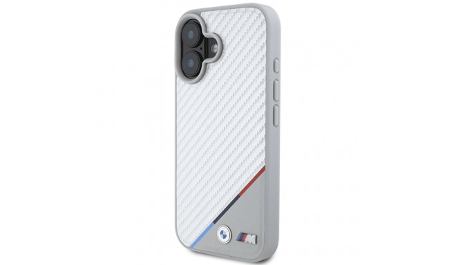 BMW BMHMP16S23PUDTS iPhone 16 6.1" hall kõvakorpus M Carbon Tricolor Line MagSafe