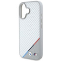 BMW BMHMP16S23PUDTS iPhone 16 6.1" gray/gray hardcase M Carbon Tricolor Line MagSafe