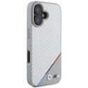 BMW BMHMP16S23PUDTS iPhone 16 6.1" gray/gray hardcase M Carbon Tricolor Line MagSafe