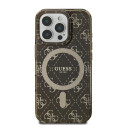 Guess GUHMP16LH4DTEW iPhone 16 Pro 6.3" brown/brown hardcase IML 4G Background MagSafe