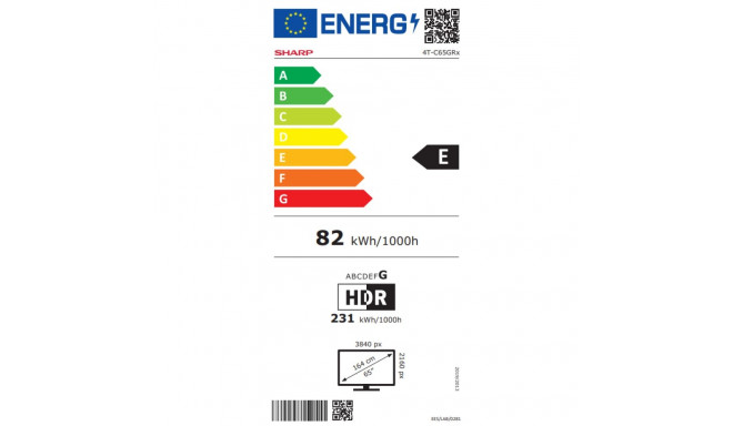 Sharp 65GR8265E | 65-tolline | Nutiteler | Google TV | UHD