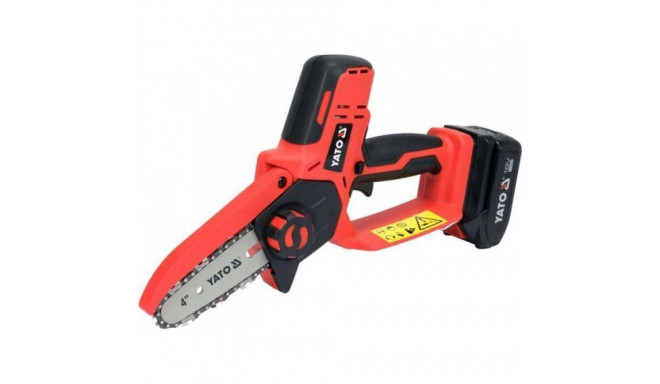YATO CHAINSAW 18V 4" 1x2.0Ah