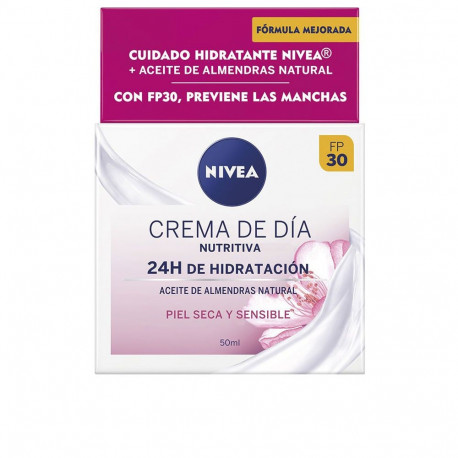 NIVEA CREMA DE DÍA NUTRITIVA hidratación y nutrición SPF30 50 ml