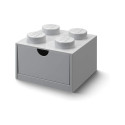 Room Copenhagen LEGO Desk Drawer 4 , storage box (grey, knobs)