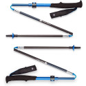 Black Diamond Trekking poles Distance Carbon FLZ, fitness equipment (blue, 1 pair, 110-125 cm)