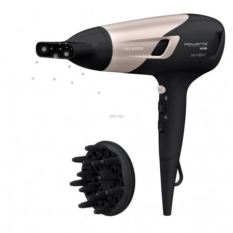 Rowenta juukseföön Studio Dry Glow 2100W, must/roosa