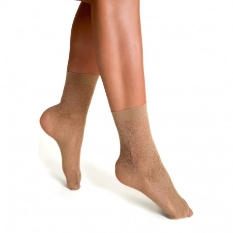 SOKISAHTEL ROSA STILE beežid õhukesed sokid 444