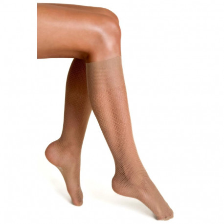 SOKISAHTEL MAGICA beežid võrkmustriga põlvikud 444