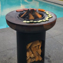 Bonfeu Bonbiza Open rusty garden fire pit 8002R