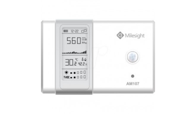 "IoT Milesight Indoor Ambience Monitoring Sensor LoRaWAN Temp. Humidity CO2 PIR Light TVOC hPA E-Ink