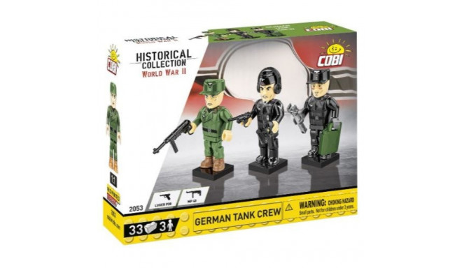 Blocks German tank crew 3 figurines