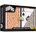 COPAG Cards Elite Orange Brown Double Poker Jumbo