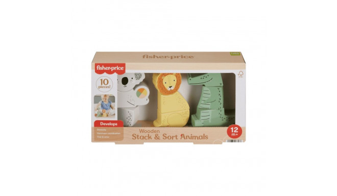 Shorter Wooden Animals Stack and sort