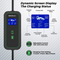 Mobile EV charger with adjustable 2in1