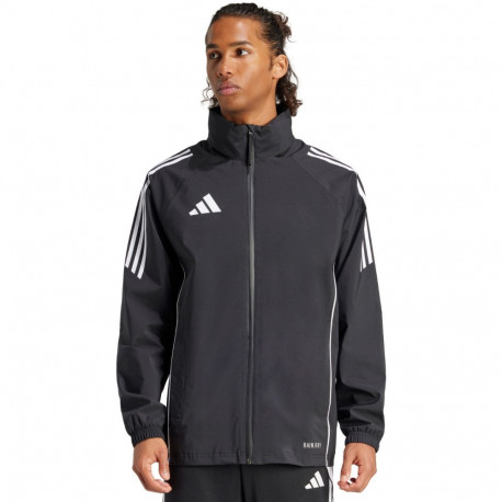 Adidas meeste jope Tiro 24 Rain IJ7390 M, must-valge