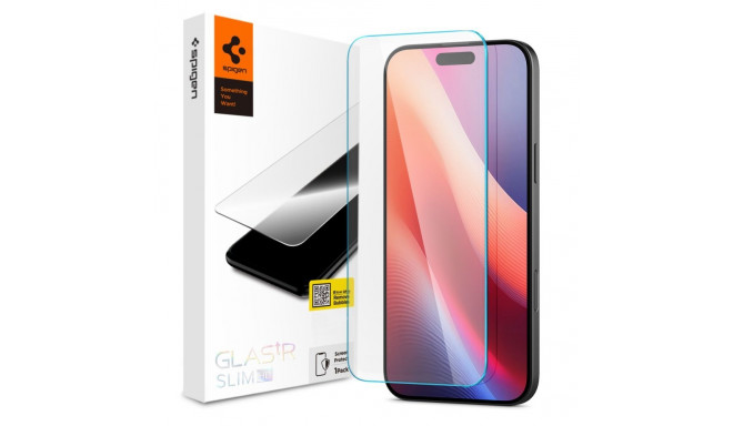 SZKŁO HARTOWANE SPIGEN GLAS.TR SLIM IPHONE 15 / 16 CLEAR