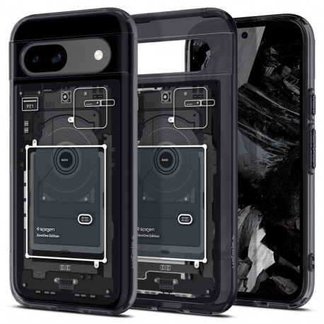 Kaitseümbris Ultra Hybrid Zero One, Google Pixel 8a, tumehall, Spigen