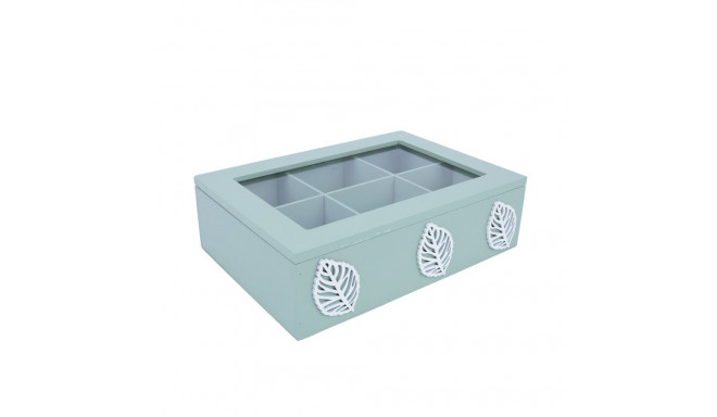 Tea box HAZEL 24x17xH7,5cm, green