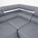 Corner sofa GALVIN LC, light grey
