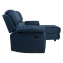Nurgadiivan BERIT PN manuaalne recliner 214x95/160xH98cm, tumesinine