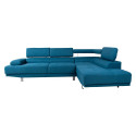 Corner sofa GALVIN RC, ocean blue