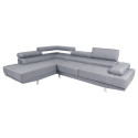 Corner sofa GALVIN LC, light grey