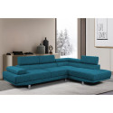 Corner sofa GALVIN RC, ocean blue