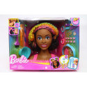 BARBIE STYLING HEAD NEON RAINBOW CURLY HAIR HMD79