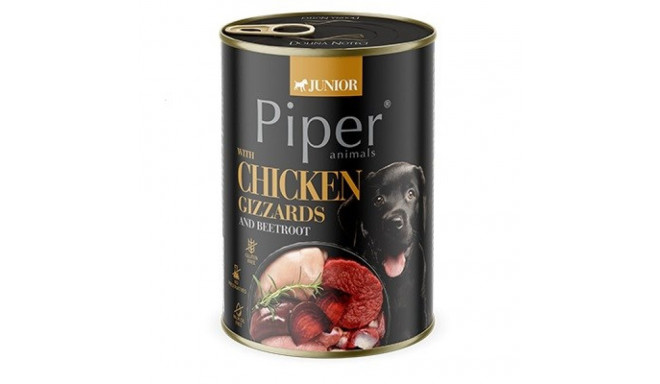 DOLINA NOTECI Piper Junior kanasüdamed peediga märg koeratoit 400g