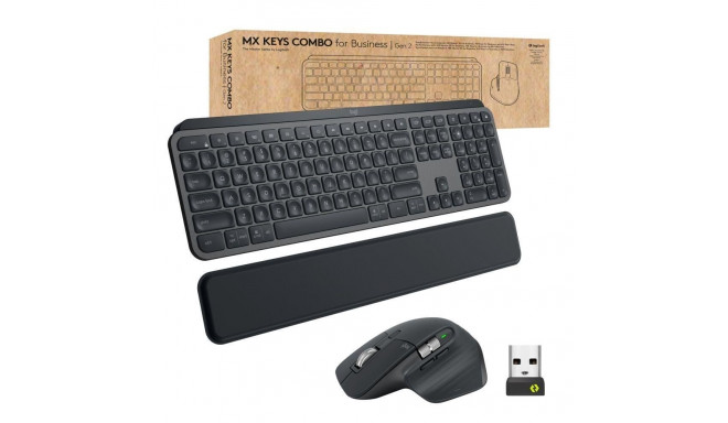 Logitech 920-010933 klaviatuur hiirega kontorikasutuseks RF juhtmevaba + Bluetooth QWERTY US interna
