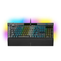 Corsair K100 RGB Gaming Keyboard, Corsair OPX, RGB LED - Black