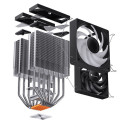 Jonsbo CR-3000 CPU Cooler Dual Tower, ARGB - 2x 120 mm, black