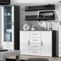 Cama set of two shelves 125cm SOHO grey matte