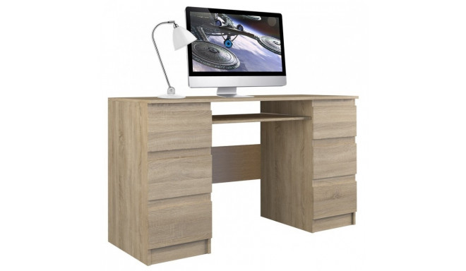 Topeshop KUBA SONOMA computer desk Oak colour