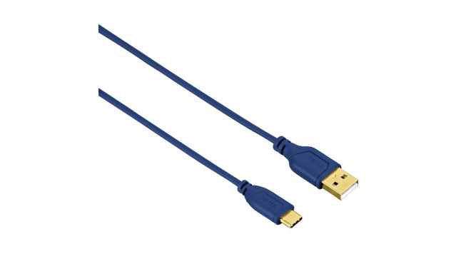 Hama 00135785 Flexi-Slim USB-C Cable 0.75m Blue