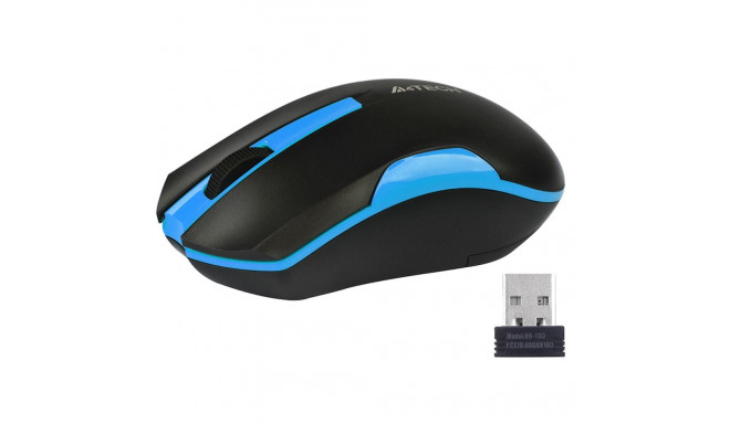 Mysz A4TECH V-TRACK G3-200N-1 Black+Blue WRLS