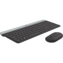 Klaviatuur hiirega Logitech MK470 SWE, tumehall